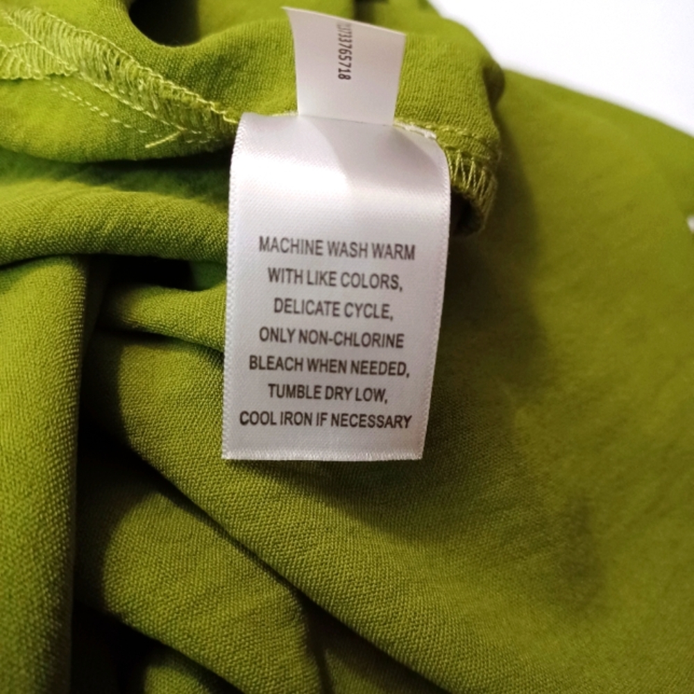 Button-Front Tie-Waist Maxi Dress in Lime Green - Picture 14 of 15